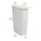 Mind Reader 40L Ventilated Slim Laundry Hamper with Cut Out Handles & Attached Hinged Lid, 2ct.